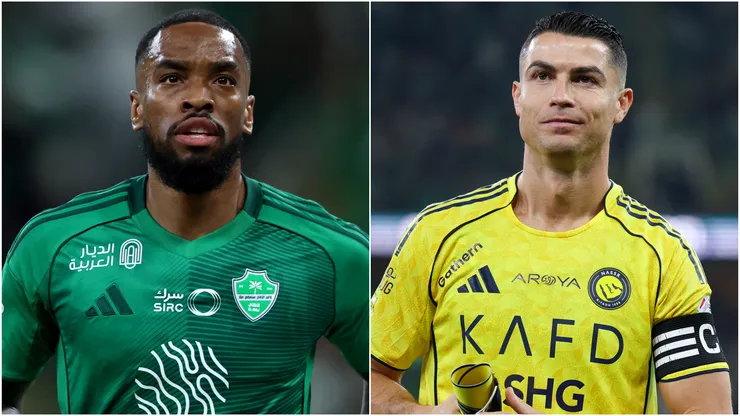 Ivan Toney of Al Ahli and Cristiano Ronaldo of Al Nassr.