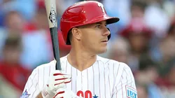 J.T. Realmuto #10 of the Philadelphia Phillies at bat.