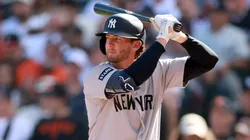 Ryan McMahon #19 of the New York Yankees bats.