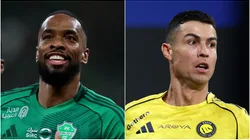 Ivan Toney of Al Ahli and Cristiano Ronaldo of Al Nassr.