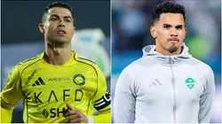 Cristiano Ronaldo of Al Nassr and Galeno of Al Ahli.