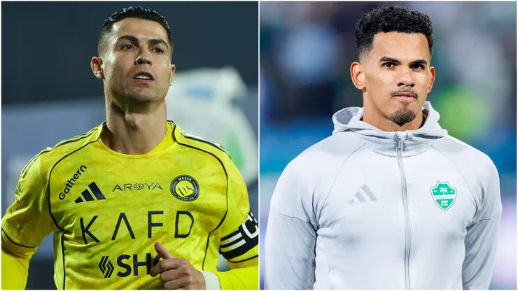 Cristiano Ronaldo of Al Nassr and Galeno of Al Ahli.