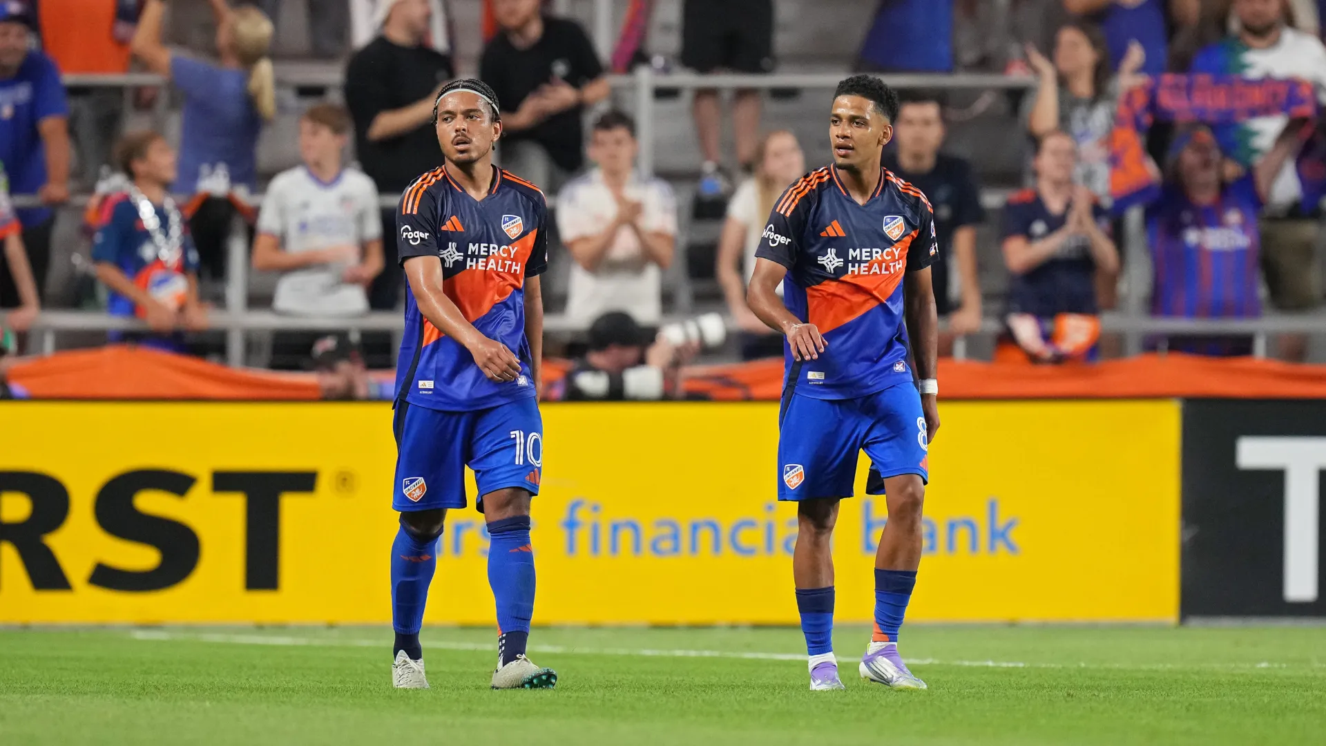 Brazilians Evander and Brenner during a FC Cincinnati game. (Getty Images)