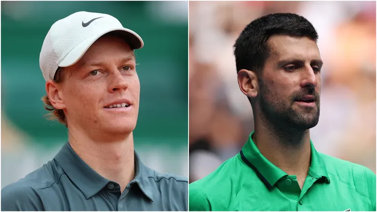 Jannik Sinner and Novak Djokovic.