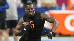 Jeremiyah Love at the 2026 NFL Combine