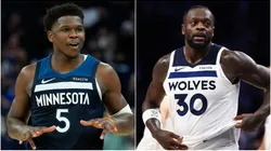 Anthony Edwards and Julius Randle of the Minnesota Timberwolves in 2026,