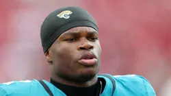 Travis Hunter of the Jacksonville Jaguars