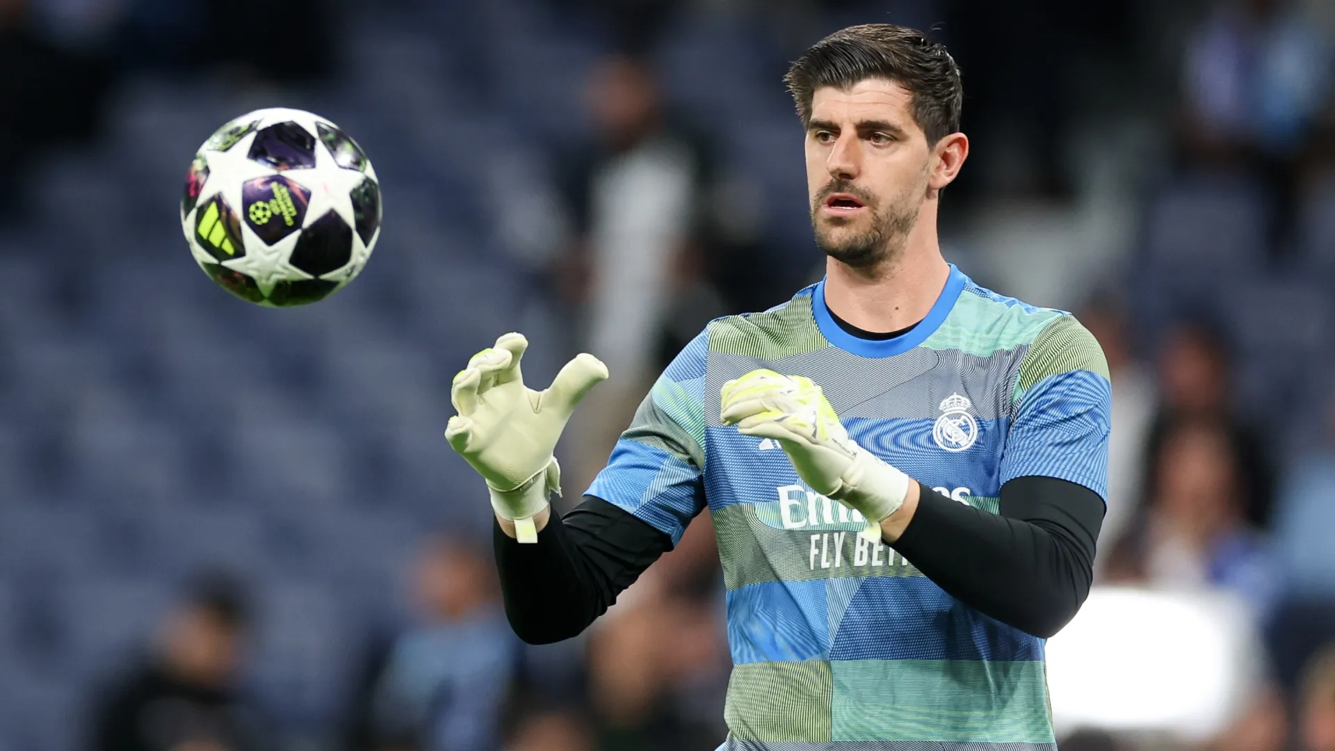 Thibaut Courtois during the UEFA Champions League 2025/26 Round of 16 First Leg match (Source: Florencia Tan Jun/Getty Images)