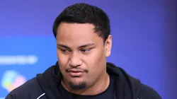 Francis Mauigoa at the 2026 NFL Combine