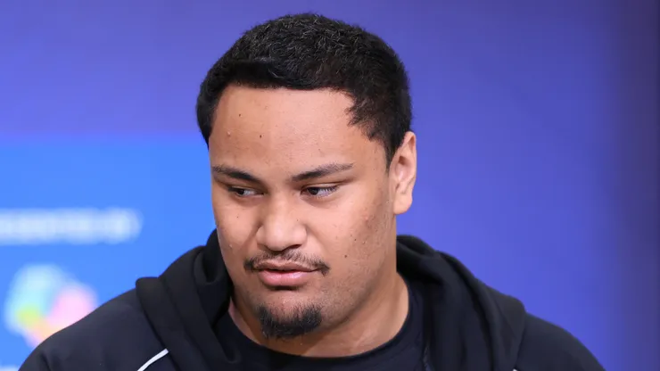 Francis Mauigoa at the 2026 NFL Combine