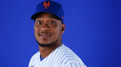 Jorge Polanco #11 of the New York Mets poses for a photo.
