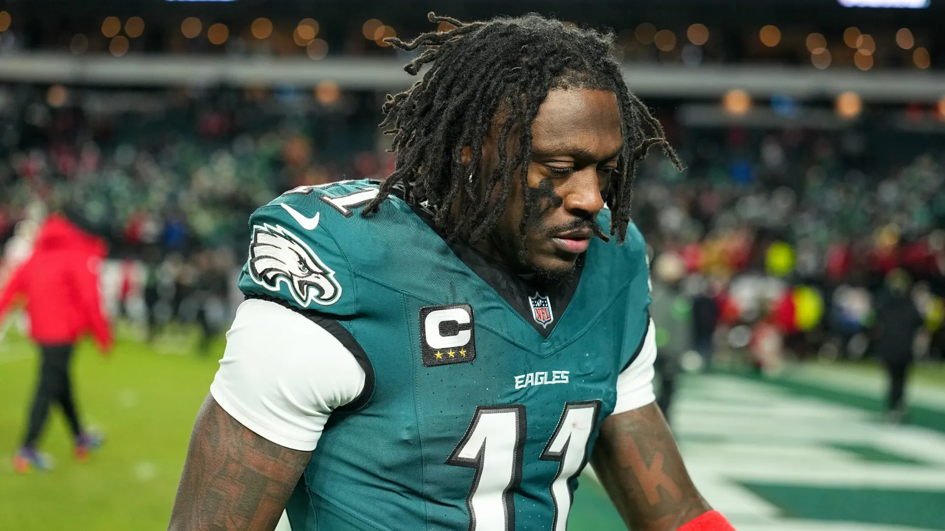 A.J. Brown #11 of the Philadelphia Eagles