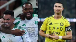 Galeno, Ivan Toney of Al Ahli and Cristiano Ronaldo of Al Nassr.