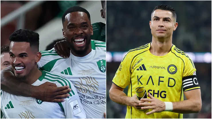 Galeno, Ivan Toney of Al Ahli and Cristiano Ronaldo of Al Nassr.