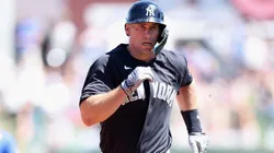 Paul Goldschmidt #48 of the New York Yankees runs.