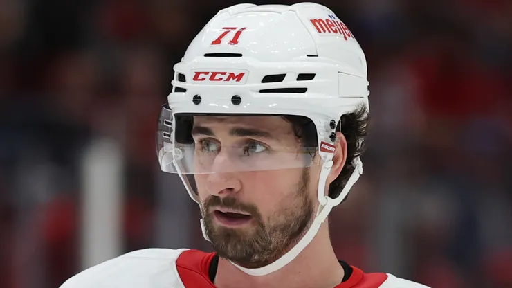 Dylan Larkin #71 of the Detroit Red Wings at Capital One Arena