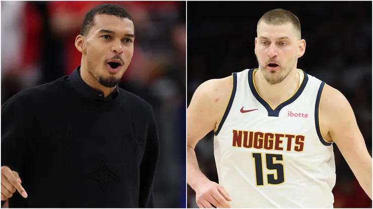 Victor Wembanyama of the San Antonio Spurs and Nikola Jokic of the Denver Nuggets.
