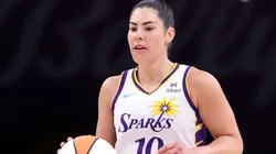Kelsey Plum #10 of the Los Angeles Sparks.