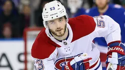 Noah Dobson #53 of the Montreal Canadiens at Madison Square Garden.