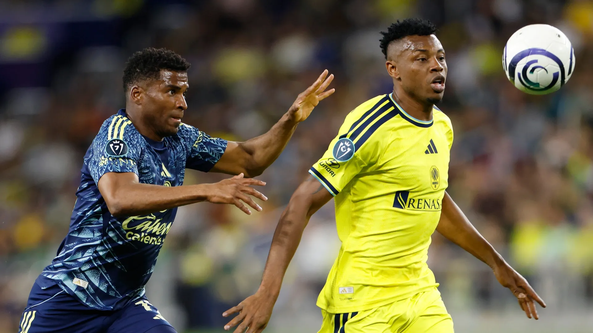 Jeisson Palacios of Nashville SC and Raul Zuniga of Club America – Johnnie Izquierdo/Getty Images