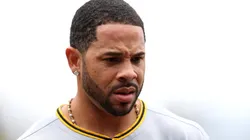 Tommy Pham #28, now in the New York Mets, in action.