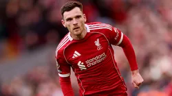 Andrew Robertson of Liverpool during the Premier League match against Fulham