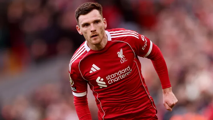 Andrew Robertson of Liverpool during the Premier League match against Fulham