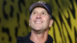 John Harbaugh at EverBank Stadium in Jacksonville, Florida.