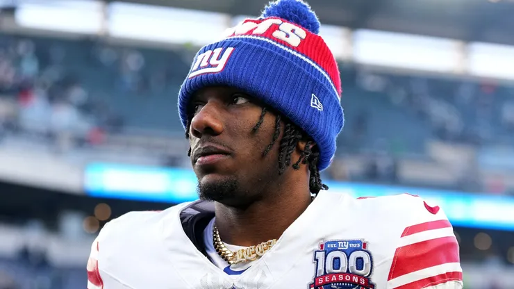 Malik Nabers of the New York Giants at Lincoln Financial Field
