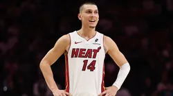 Tyler Herro #14 of the Miami Heat in action at Kaseya Center on December 01, 2025.