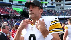 Aaron Rodgers #8 of the Pittsburgh Steelers.