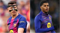 Barcelona adjust lineup as Lewandowski is ruled out and Rashford starts on the bench.