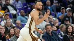 Stephen Curry #30 of the Golden State Warriors in 2026.