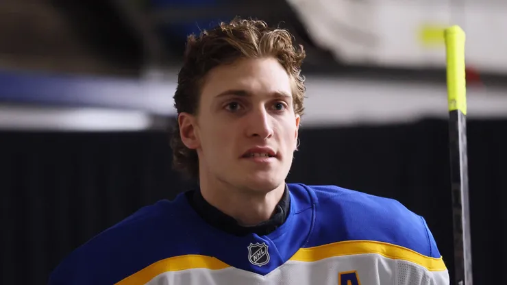 Tage Thompson #72 of the Buffalo Sabres at Madison Square Garden