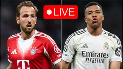 Harry Kane of Bayern Munich and Kylian Mbappe of Real Madrid.