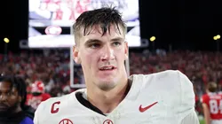 Ty Simpson of the Alabama Crimson Tide