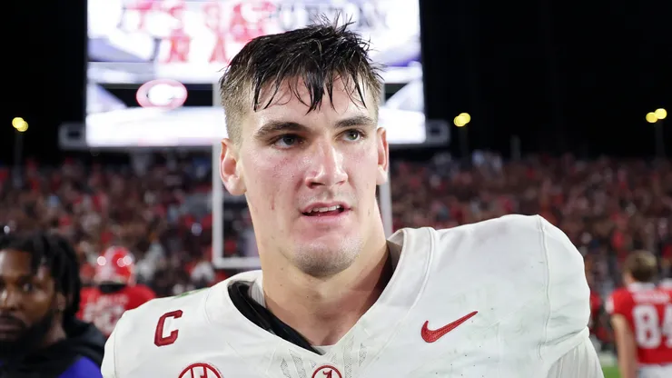 Ty Simpson of the Alabama Crimson Tide