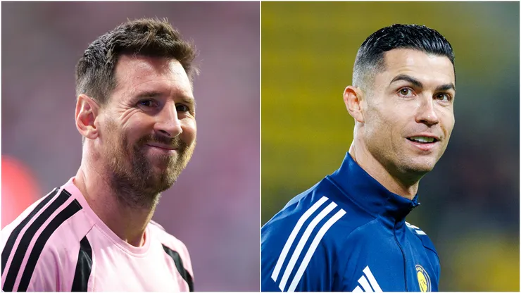 Lionel Messi of Inter Miami and Cristiano Ronaldo of Al Nassr.