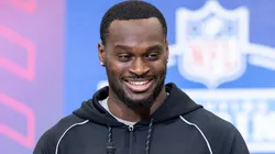 Jeremiyah Love of the Notre Dame Fighting Irish