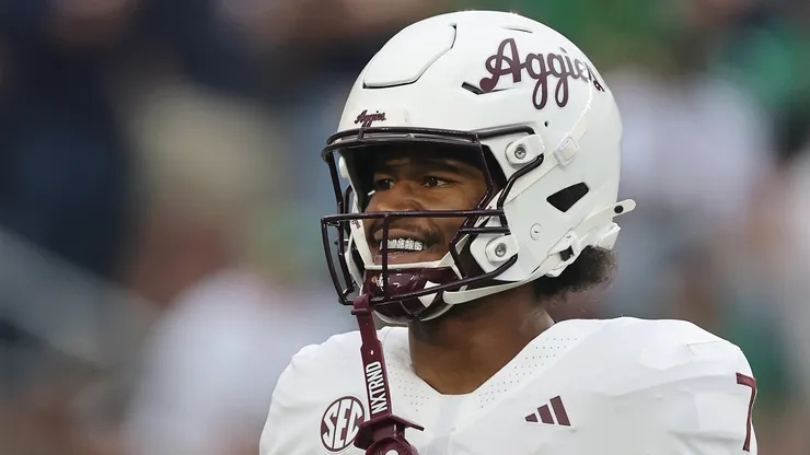 KC Concepcion #7 of the Texas A&M Aggies