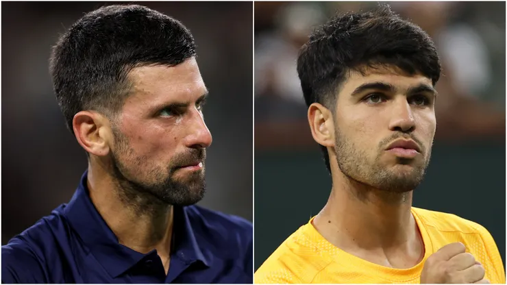 Novak Djokovic and Carlos Alcaraz.
