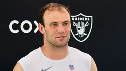 Brock Bowers #89 of the Las Vegas Raiders