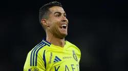 Cristiano Ronaldo celebrates a goal for Al Nassr.