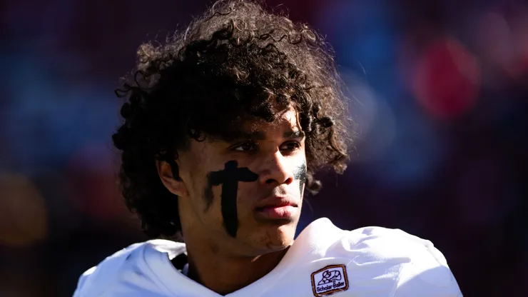Wide receiver Jordyn Tyson #0 of the Arizona State Sun Devils