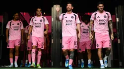 Lionel Messi #10 of the Inter Miami CF takes the field with teammates prior to a game in 2026.