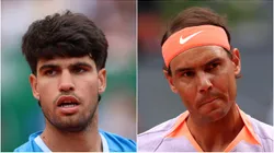 Carlos Alcaraz and Rafael Nadal.