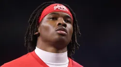 Jeremiah Smith #4 of the Ohio State Buckeyes.