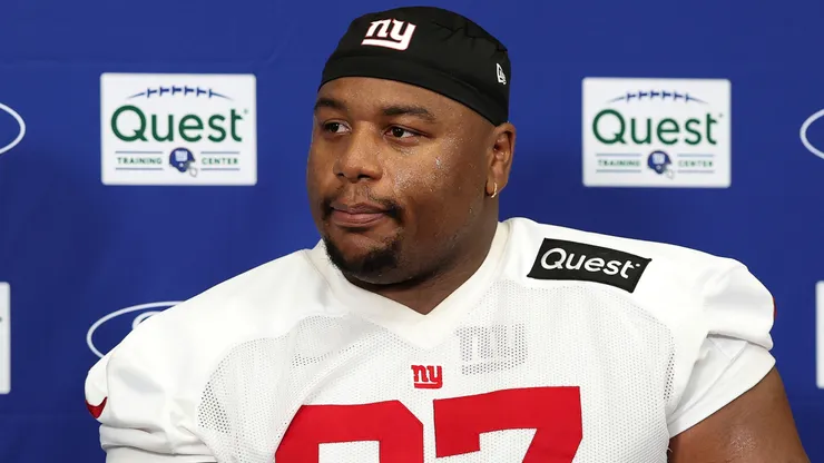 Dexter Lawrence II #97 of the New York Giants.