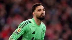 Giorgi Mamardashvili during a Liverpool game.