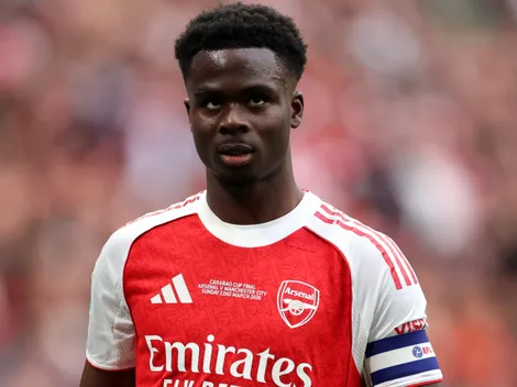 Why is Bukayo Saka not playing today for Arsenal vs Man City?